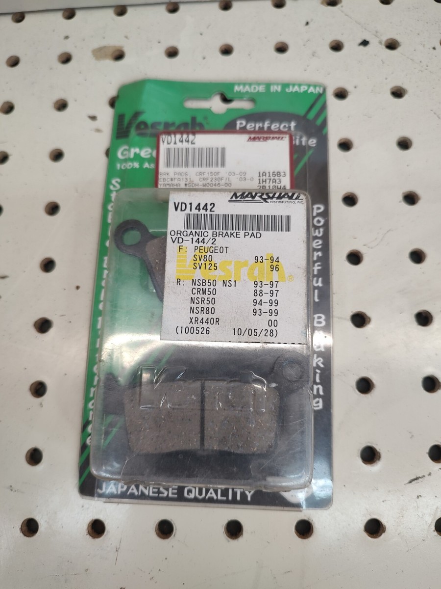 Vesrah Sintered Metal Brake Pad Set VD-144/2 High Quality