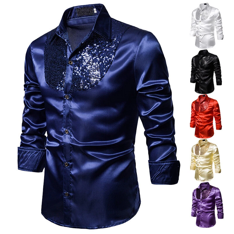 Mens silk western shirt clearance