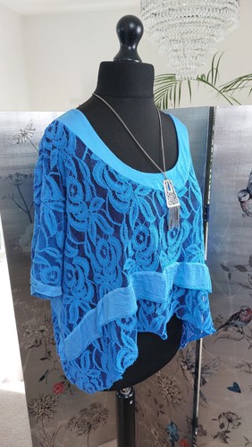 Obsession Ladies Boxy Tunic 12 14 16 18 20 Lagenlook BOHO FESTIVAL XL Steampunk - Picture 2 of 7