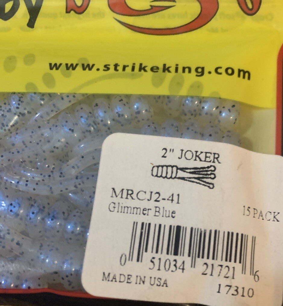 Mr. Crappie Strike King MRCJ2-41  2” Joker Glimmer Blue-1pk of 15pc-NEW-SHIP 24H - Image 3