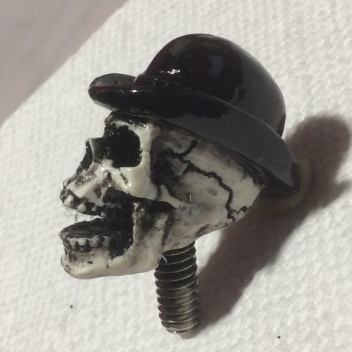Seat Bolt for Harley Bowler Laughing Skull Hot Rat Street Rod Made in USA 1/4x28 - Picture 3 of 10