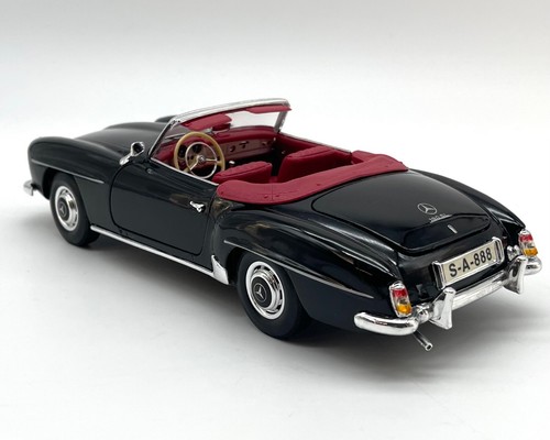 Maisto Mercedes Benz 190 SL Oldtimer Cabriolet in schwarz, 1:18, RV01 - Bild 5 von 9