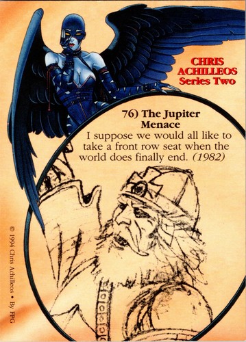 The Jupiter Menace 1994 Chris Achilleos Series Two #76 NM Vintage - Picture 2 of 2