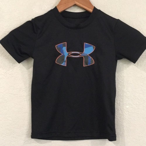 Under Armour Boys Sz 5 Fitted Activewear Shirt Athletic Lightweight