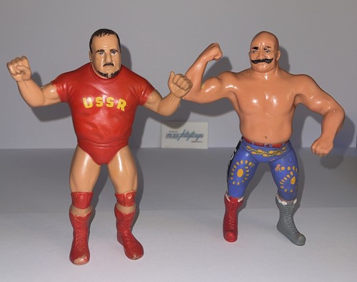 WWF LJN Wrestling Figure Lot IRON SHEIK & NIKO...