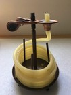 Candle by the Hour Vertical Eco-Friendly Natural Beeswax Metal Base Footed 7.5"H