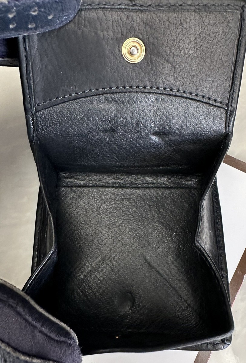 COACH VINTAGE ORIGAMI SNAP POCKET COIN CASE WALLET PURSE BLACK