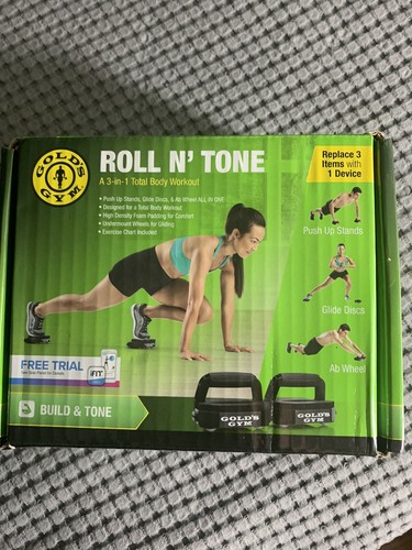 Golds Gym Roll N Tone New never used 3 In 1 Total Body Work Out