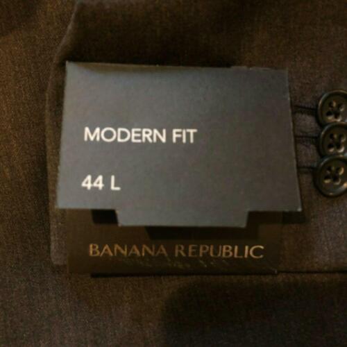 Abrigo deportivo de lana gris oscuro Banana Republic Lanificio Cerruti para hombre 44 L - Imagen 9 de 10