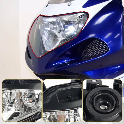 Front Headlight Assembly Headlamp For Suzuki GSXR 750/600 2001-2003 GSX-R 1000 - Foto 5 di 13