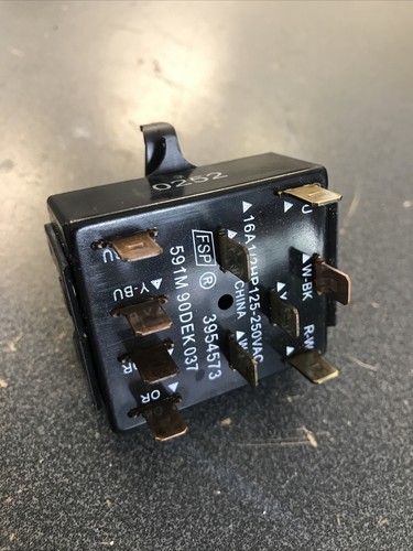 WHIRLPOOL WASHER SWITCH CYCLE OEM P/N WP3954573 3954573 4434114 - Imagen 3 de 3