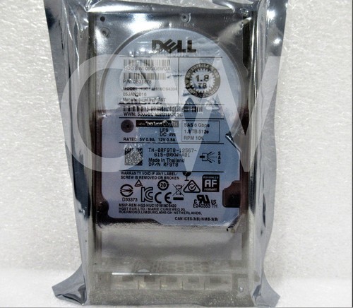 0B31878 Dell 1.8TB 10K SAS 6G SFF Hard Drive - Afbeelding 2 van 2