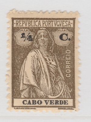 Portugal Kap Verde 1921 Ceres 1/4c Perf. 12x11 1/2 MH* Stempel A22P6F7911