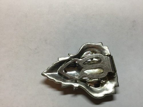 CLIP BROOCH WITH RHINESTONES MISSING SOME STONES MARKED 307 REINAD - Picture 4 of 6