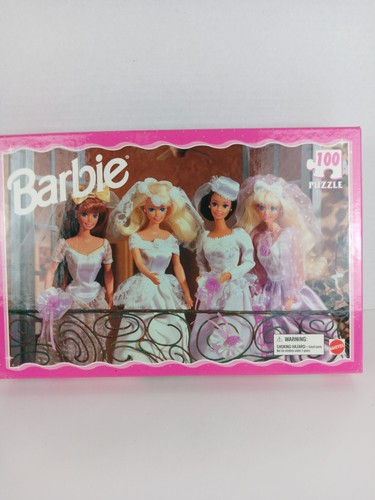 Barbie Brides Vintage 100 Piece Puzzle 1996 Mattel New Unopened Box