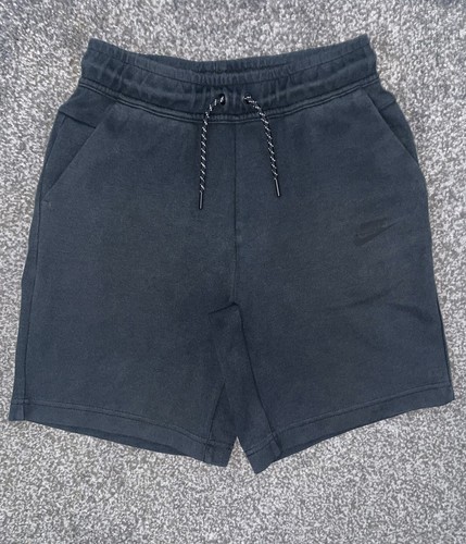 Nike Tech Fleece Black Shorts Kids Size Large, Age 12-13 years Good condition - Picture 1 of 9