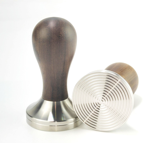 Prensa de café espresso de acero inoxidable con bases onduladas 51 mm 53 mm 58 mm - Imagen 9 de 10