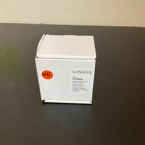 Ginger Circe Single Robe Hook. Satin Nickel. 2710/SN - Picture 6 of 6