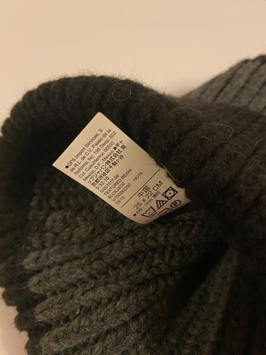 Cappello berretto berretto invernale Old Navy nero grigio NUOVO con etichette pull on vintage classico - Foto 7 di 8