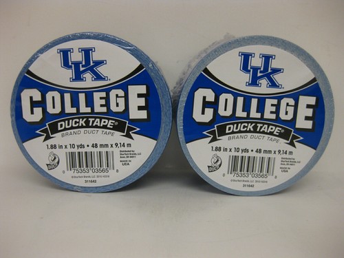 University of Kentucky Logo Duck Brand Duct Tape, 1.88" x 10YD - 2 PACK 311642