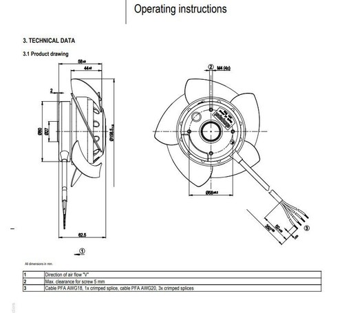 1PC Replacement For Spindle Motor Fan No frame W2D155-EB08-01 400V - Photo 4/4