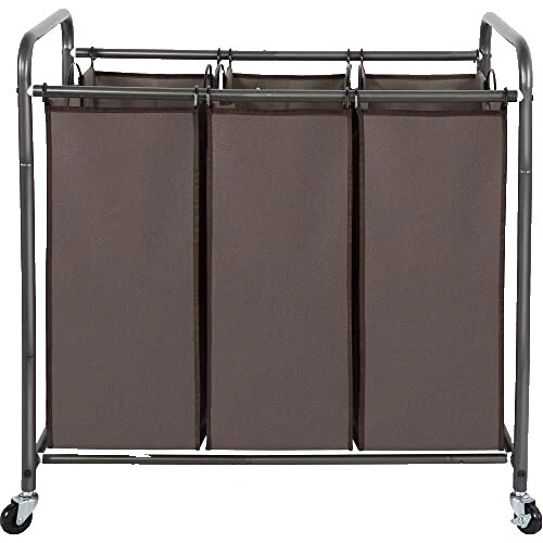 Brown Metal Laundry Carts & Hampers