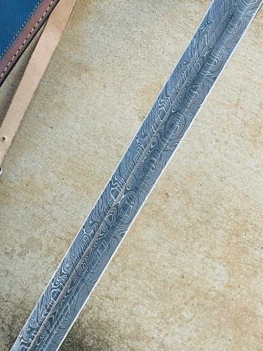 Handmade Damascus MASONIC KNIGHTS TEMPLAR Sacred Holy Sword Ornate MedievalSword - Picture 4 of 11