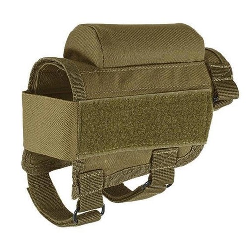 Portable Adjustable Tactical Butt Stock Rifle Cheek Rest Pouch Bullet Holder Bag - Picture 7 of 13