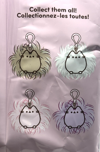 Gund Pusheen Pink Pom Keychain Plush PUSHEEN Blind Bag Backpack Clip Cat NEW - Picture 7 of 7