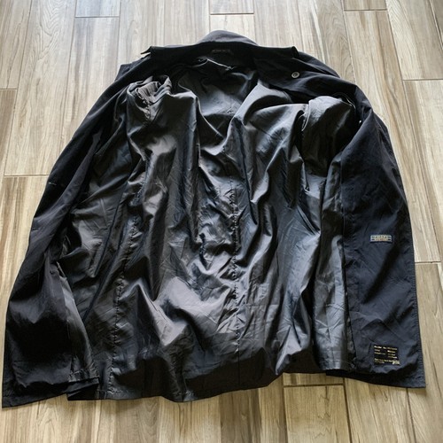 Chaps Ralph Lauren Trench Coat Men’s 38S Belted Black "MISSING REMOVABLE LINER" - Picture 17 of 20