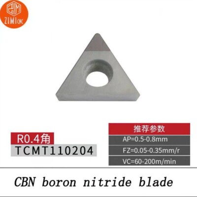 2pc HRC50-65 TCMT110204 CBN TCMT21.51 CNC Boron nitride diamond insert for steel