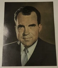 President Richard Nixon Portrait 11 x 14 Print Poster 1969 Sam Patrick Bowmar