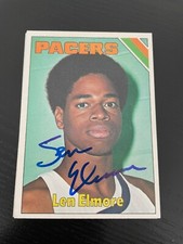 Pacers Len Elmore signed 1975-76 Topps card