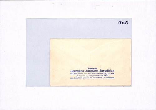 GERMANY ANTARCTIC EXPEDITION Label Cover 1958-1960 Neu Schwabenland Cachet YW181 - Picture 12 of 12
