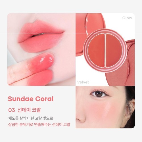 Bálsamo dúo para labios y mejillas tono mejillas TONYMOLY 3,5 g 9 colores K-Beauty - Imagen 20 de 28