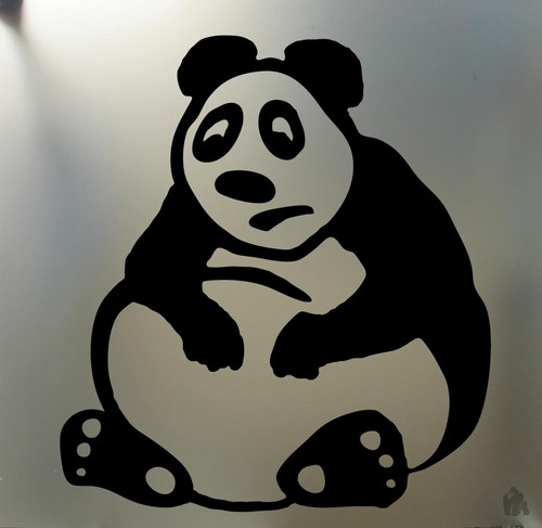 fat asian drunk panda sticker Funny JDM acura honda race car truck window decal - 第 1/1 張圖片