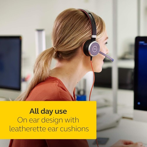 Jabra Evolve 40 Stereo Black Headband Headsets - Afbeelding 5 van 6