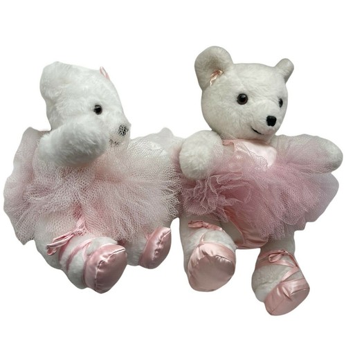 Bailarinas Osos de Peluche Polar Madre e Hija Rosa Tutús Ballet Dos de una Clase - Imagen 9 de 11