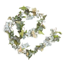 12 feet of Glittered Sparkling Artificial Ivy Garland