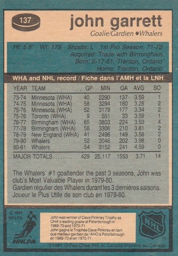 1981 O-PEE-CHee Hockey card singles pick what you need (1 thru 192) - Picture 337 of 487