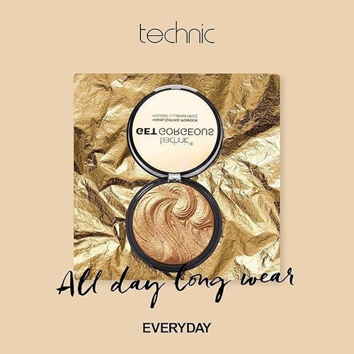 Technic Get Gorgeous Highlighting Powder 24CT Gold 6g - Picture 3 of 6