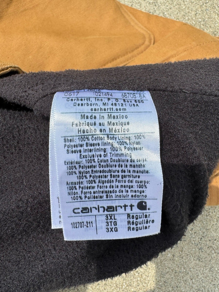 新作人気モデル Size Coat Chore Swing Full Men's Carhartt 3XL eBay | Brown ジャケット・アウター