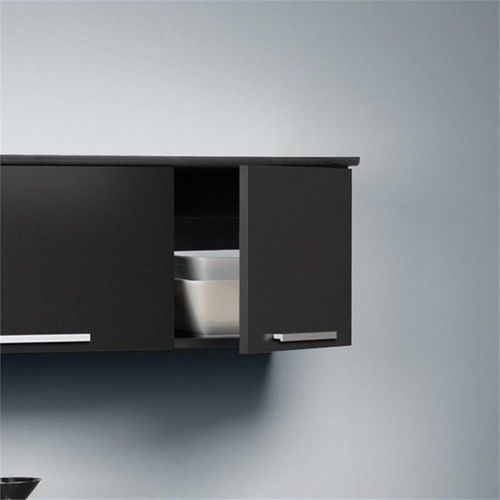 Coal Harbor Floating Cabinet, Wall Mounted Hutch with 3 Doors, Self Closing Hing - Picture 4 of 6