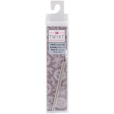 ChiaoGoo Twist Red Lace Interchangeable Tips 4", Size 0, 00, 000,1-15