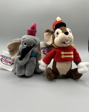 Vtg Disney Store Dumbo & Timothy Bean Bag Plush