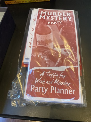 Murder Mystery Party A Taste For Wine & Murder game Night University Games New - Picture 11 of 13