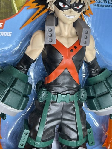 Figura de acción Katsuki Bakugo My Hero Academia 12 pulgadas nueva con etiquetas dispara llamas y sonido - Imagen 4 de 7