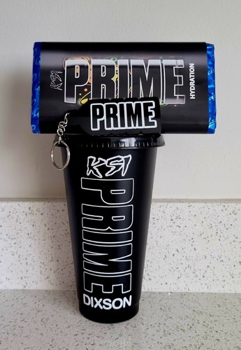 PRIME personalisierte Cold Cups GLOWBERRY UFC 300 KOSTENLOSE EIER Schlüsselring Schokolade hinzufügen - Bild 13 von 13