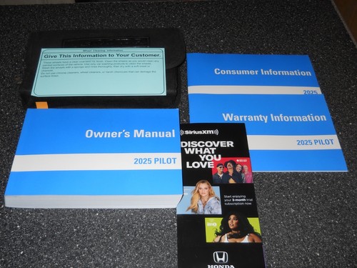 2025 Honda Pilot Owners Manual In The Case FREE Shipping