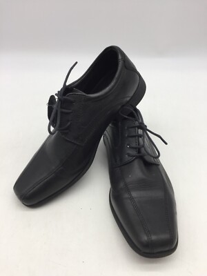 Marks & Spencer School Boys Black Insolia Flex Lace Up Dress Shoes Size UK 2L